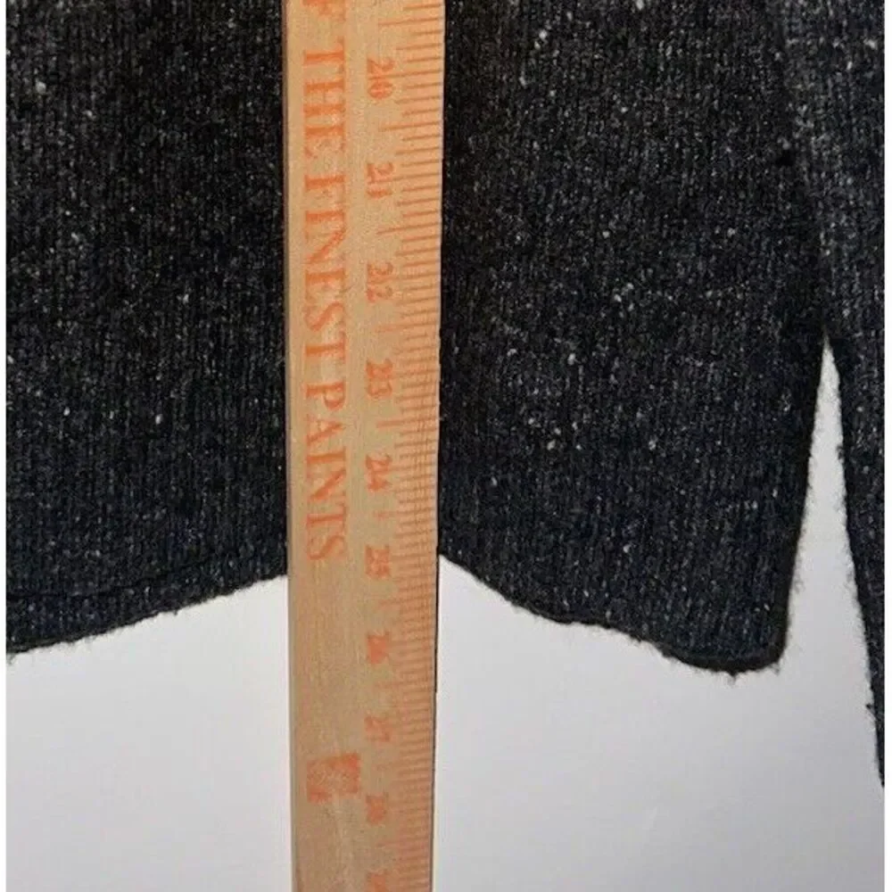 J. Crew‎ Sweater XL Rugged Merino Wool Two-button Shawl Collar Pullover Speckled